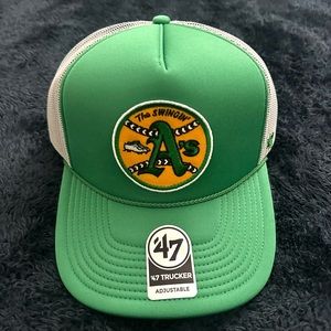 NWT Oakland Athletics Trucker Hat 47 Brand - NEW